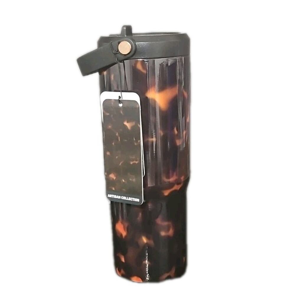 Hydrapeak Nomad 32oz Tumbler Artisan Collection Tortoise Shell Nomad Black